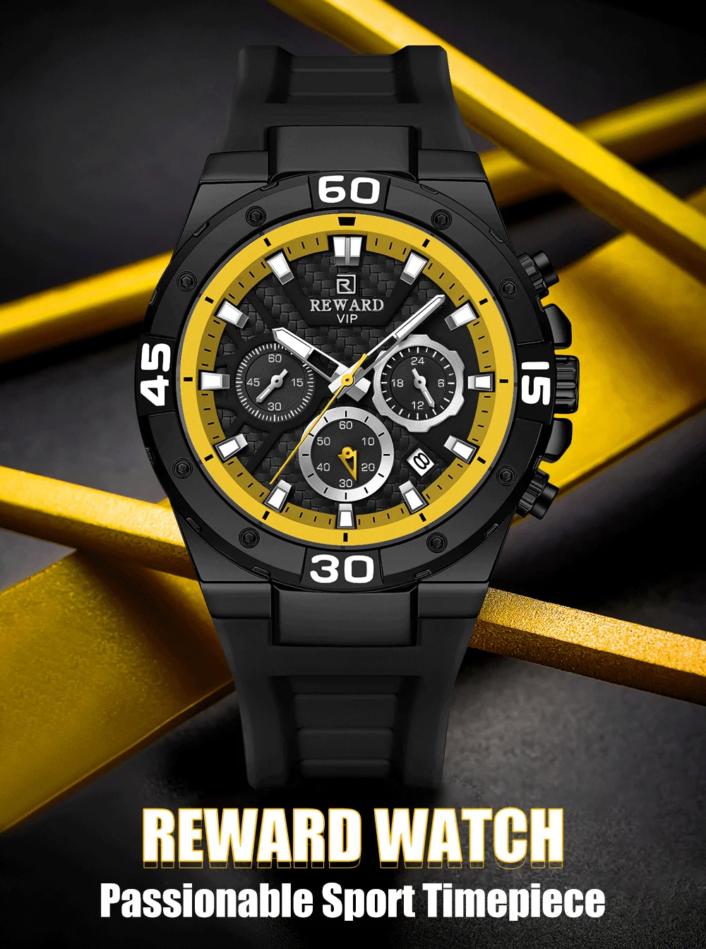 Wholesale REWARD RD83965M Chronograph Quartz Watches Auto Date