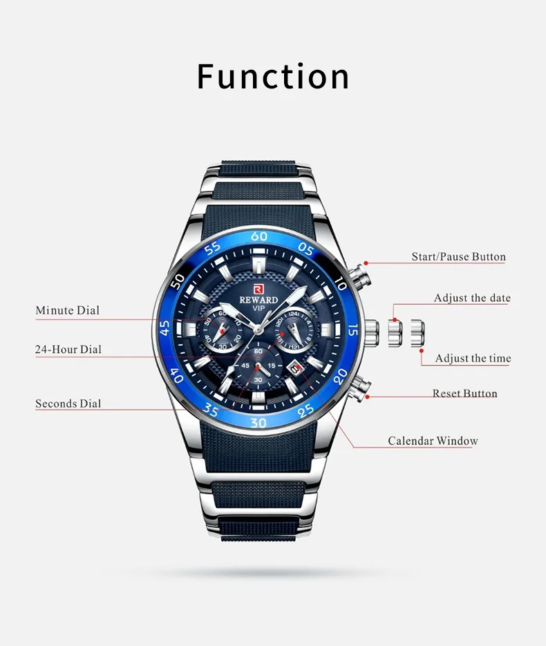 Reward RD81011M VIP Men's Waterproof Quartz Watch 