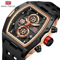 Mini Focus MF0473G Wine Barrel Men's Watch Curved Mirror Gradient - 5 Image