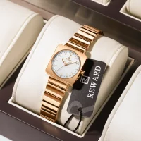 Reward RD212526L Women Square Case Round Dial Luminous Vintage Slim Watch - 6 Image