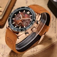 MINI FOCUS MF0403G Men's Casual Quartz Watch | 3-Dial Chronograph Watch Wholesale - 2 Image