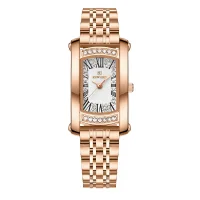 REWARD RD21551L Women's Diamond Rectangle Steel Strap Quartz Watch - 4 Image