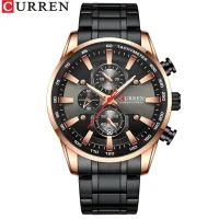 Curren 8351 Fashion Casual Men Quartz Chronograph Luxury Watches - 1 Image