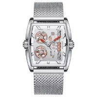 MINI FOCUS MF0322G Wholesale Steampunk Quartz Men's Watch – Ready to Ship Barrel Case Trendy Watches - 7 Image