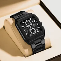 REWARD New Watch for Men High Quality Polishing Double Layered Case Square Chronograph RD813149M - 3 Image