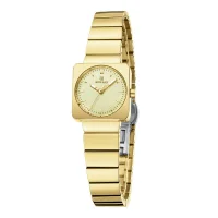 Reward RD212526L Women Square Case Round Dial Luminous Vintage Slim Watch - 3 Image