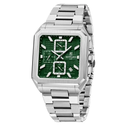 REWARD New Watch for Men High Quality Polishing Double Layered Case Square Chronograph RD813149M