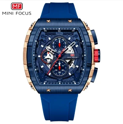 MINI FOCUS MF0399G Original Luxury Men Chronograph Quartz Watches