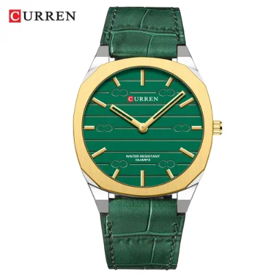 Factory Direct Best Price Curren 8480 Quartz Men Watch Luminous Leather Ready to Ship