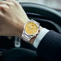 Wholesale MINI FOCUS MF0614G Men's Stainless Steel Business Watch - 5 Image
