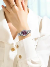 Reward RD212061L Waterproof Square Diamond Lady Bracelet Luxury Dress Watch - 1 Image