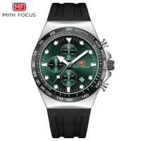 MF0488G MINI FOCUS Men's Quartz Sports Watch | Luminous Dial Silicone Strap Wholesale - 0 Image