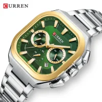 CURREN 8496 Mens Chronograph Quartz Watch Date & 24H Waterproof - 6 Image