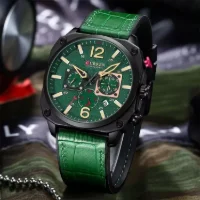 Factory Direct CURREN 8398 Men's Chronograph Leather Watch - Ready to Ship - 0 Image