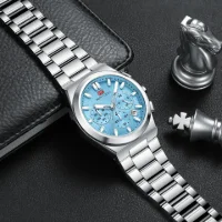 Wholesale MINI FOCUS MF0614G Men's Stainless Steel Business Watch - 7 Image