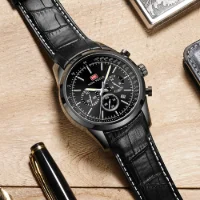 MINI FOCUS MF0116G Luminous Hands Waterproof Luxury Men Wristwatch | Ready to Ship - 6 Image