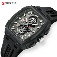 CURREN 8488 Men's Waterproof 3-Subdial Chronograph Watch - 6 Image