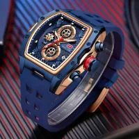 Mini Focus MF0473G Wine Barrel Men's Watch Curved Mirror Gradient - 3 Image