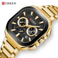 CURREN 8496 Mens Chronograph Quartz Watch Date & 24H Waterproof - 3 Image