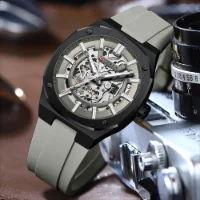 Factory Direct Curren 8485 Automatic Men Watch Skeleton Dial Ready to Ship Stock - 5 Image