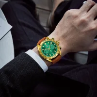 MINI FOCUS MF0403G Men's Casual Quartz Watch | 3-Dial Chronograph Watch Wholesale - 5 Image