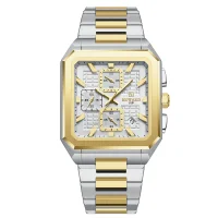 REWARD New Watch for Men High Quality Polishing Double Layered Case Square Chronograph RD813149M - 1 Image