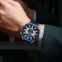 CURREN Original Factory Dropship 8363 Factory Wholesale Chronograph Watch - 3 Image