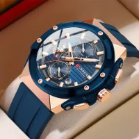 CURREN 8462 1/10 Sec Chronograph Quartz Watch for Men 30M Waterproof - 7 Image