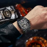 MINI FOCUS MF0618G Men's Fashion Automatic Mechanical Wristwatch - 6 Image