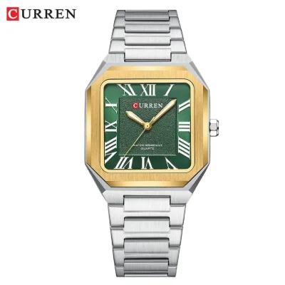 CURREN 8482 Original Mens Square Stainless Steel Watch | Supplier