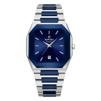 REWARD Men's RD613151M Ultra-Thin Square Quartz Watch 30M Water Resistant - 1 Image