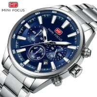 MINI FOCUS MF0634G New Men Calendar Chronograph Quartz Wristwatch - 5 Image