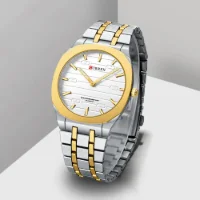 In Stock CURREN 8444 Ultra Thin Quartz Men Watch | Ready to Ship - 1 Image