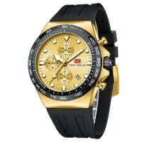 MF0488G MINI FOCUS Men's Quartz Sports Watch | Luminous Dial Silicone Strap Wholesale - 4 Image