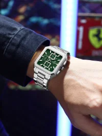 REWARD New Watch for Men High Quality Polishing Double Layered Case Square Chronograph RD813149M - 4 Image