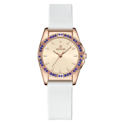 Wholesale REWARD RD232013L Luxury Diamond Fashion Silicone Lady's Wristwatch