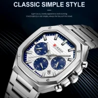 Curren 8459 Men's Watch Chronograph Classic Sport Luminous Watches - 4 Image