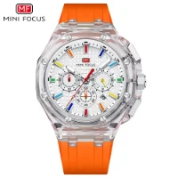 MINI FOCUS Original Octagonal Transparent Case Mens Watch MF0616G - 4 Image
