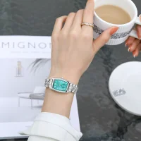 REWARD RD211510L Luxury Tonneau Square Case Women Quartz Watch Mineral Glass Steel Bracelet Classic Lady Watch OEM - 2 Image
