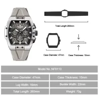 Original Factory Naviforce NF6113 Quartz Chronograph Men's Quartz Watches - 0 Image