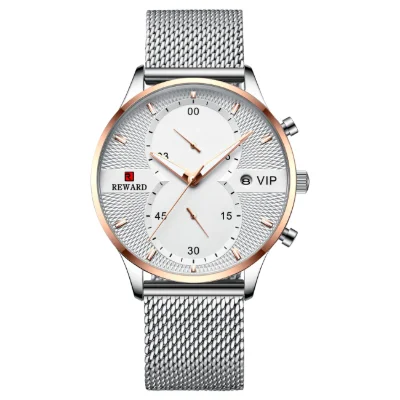 Reward RD82001M Men's Luxury Waterproof Ultra Thin Wrist Watches