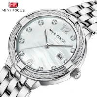 MINI FOCUS MF0626L Women's Mother of Pearl Quartz Watch with Date - 1 Image