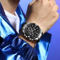 Wholesale REWARD RD83965M Chronograph Quartz Watches Auto Date - 7 Image