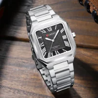 Wholesale CURREN 8482 Men's Luxury Square Watch – Roman Numeral Dial & 30M Waterproof - 7 Image