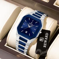 REWARD Men's RD613151M Ultra-Thin Square Quartz Watch 30M Water Resistant - 3 Image