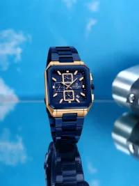 REWARD New Watch for Men High Quality Polishing Double Layered Case Square Chronograph RD813149M - 5 Image