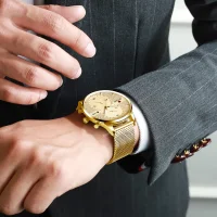 Reward RD82001M Men's Luxury Waterproof Ultra Thin Wrist Watches - 5 Image