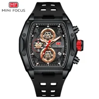 Mini Focus MF0473G Wine Barrel Men's Watch Curved Mirror Gradient - 0 Image