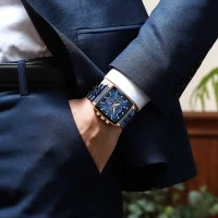 REWARD VIP RD81100M Multi-function Square Business Watch for Men - 7 Image