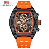 Mini Focus MF0473G Wine Barrel Men's Watch Curved Mirror Gradient - 6 Image